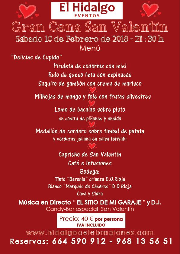 El Hidalgo. Cena de San Valentín